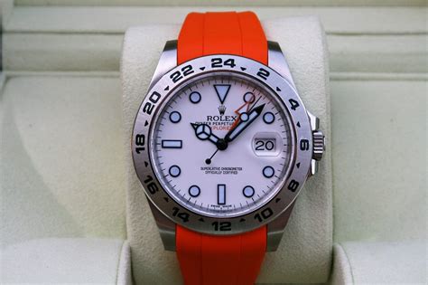 blue and orange rolex|rolex explorer 2 42mm.